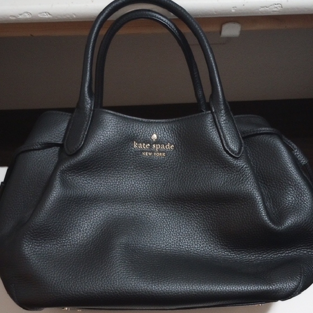 Kate Spade Black Pebbled Leather Satchel
